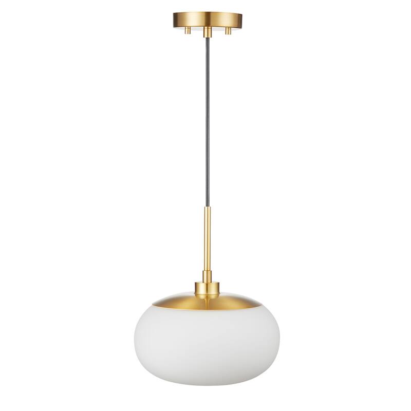 KAWOTI 1-Light Adjustable Glass Pendant