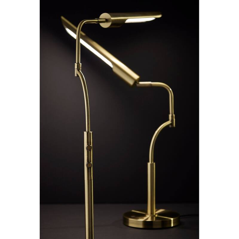 Zane LED Floor Lamp w. Smart Switch- Black