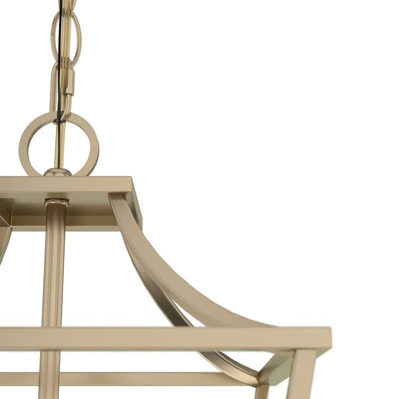 Hunter 12" Laurel Ridge 4-Light Lantern Pendant - Kitchen Island, Dining room, Entry - Modern Farmhouse, Industrial, Candle
