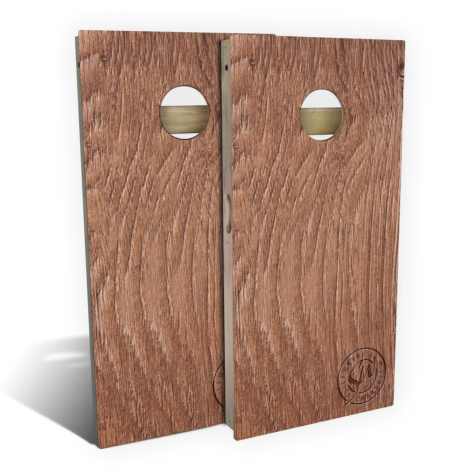 Walnut Outdoor Cornhole Board Set