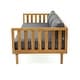 preview thumbnail 7 of 30, Claremont Farmhouse Outdoor 3 Seater Daybed with Water-Resistant Cushion by Christopher Knight Home