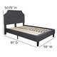 preview thumbnail 114 of 121, Tufted Platform Bed with 10 Inch Pocket Spring Mattress