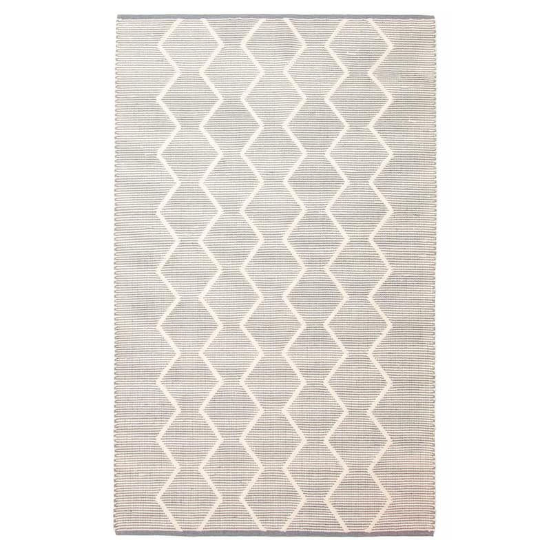 ECARPETGALLERY Braid weave Sienna Grey Wool Rug - 4'11 x 8'2 - Grey - 4'11 x 8'2