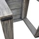 preview thumbnail 9 of 12, Mamaroneck Grey Teak Outdoor Side Table by Havenside Home