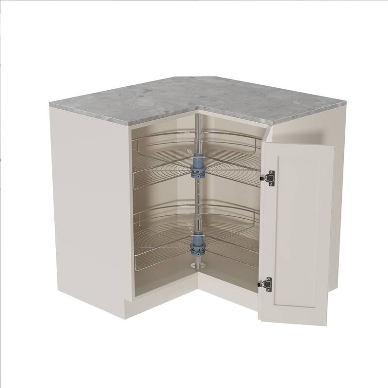 Dowell Lazy Susan 32" Diameter - 270 Degree Double Rack Stainless Steel