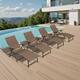 Option Brown Fabric, Brown Farme - 4PC