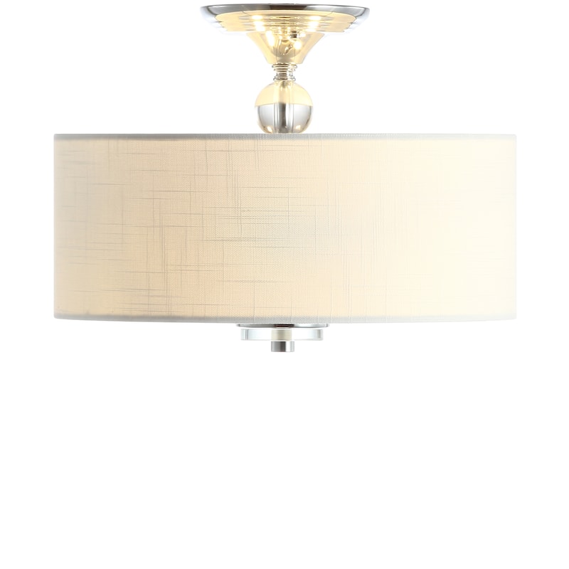 Marc Metal LED Semi Flush Mount, Oil Rubbed Bronze/White by JONATHAN Y