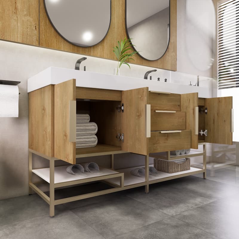 Noble 48" Free Standing Vanity with Reinforced Acrylic Sink