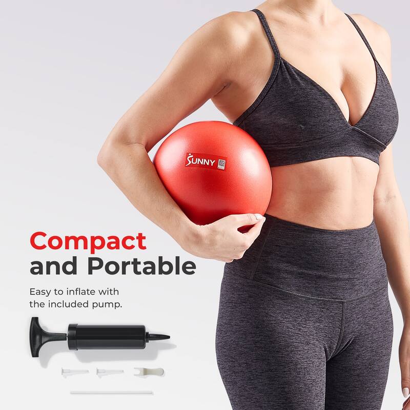 Sunny Health & Fitness Premium Pilates Ball 9" - SF-EB01-RD