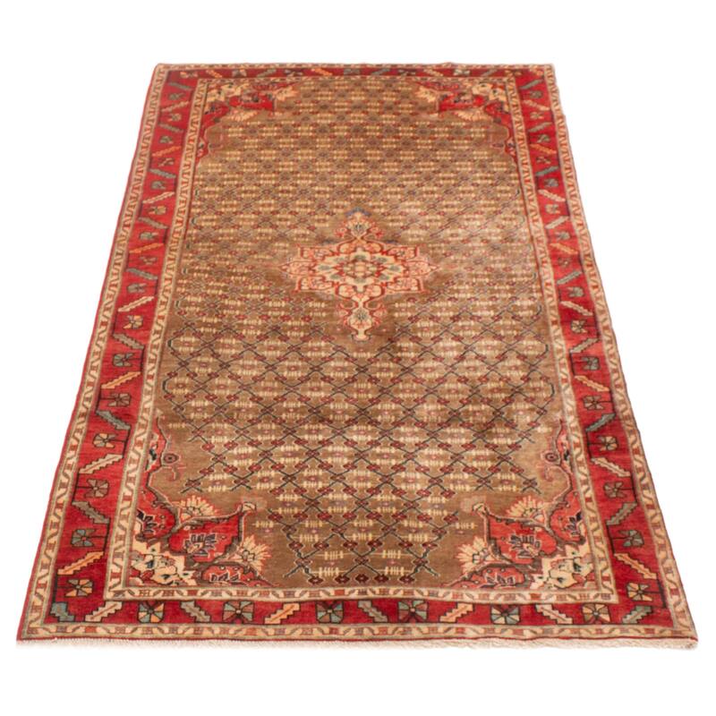 ECARPETGALLERY Hand-knotted Konya Anatolian Brown Wool Rug - 4'7 x 9'5