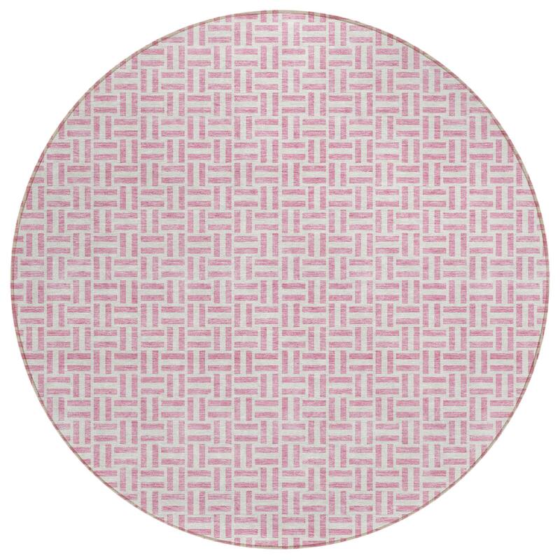 HomeRoots Geometric Transitional Rectangle Outdoor Rug