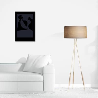 Wynwood Studio Canvas Abstract Minimalist Abstract Collectibles Black and Light Gray Modern & Contemporary Wall Art Canvas Print