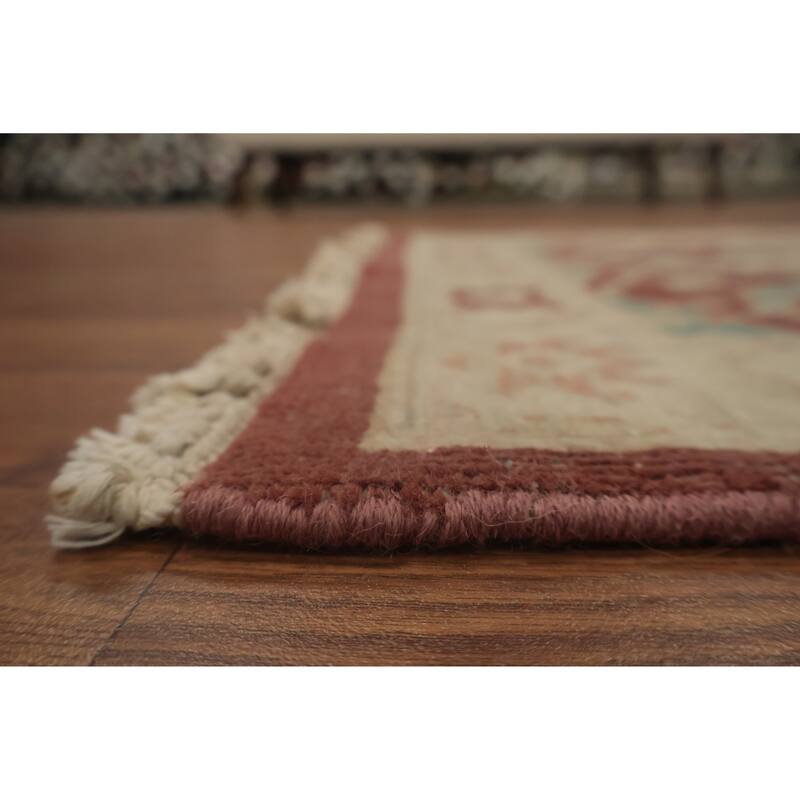 Hand Knotted Oriental 100% Wool Carpet Traditional All-Over Brown Ziegler Area Rug - 3' 10'' X 2' 0''