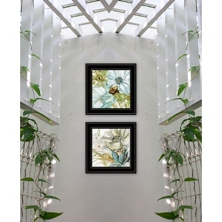 TrendyDecor4U Contemporary "Sea Glass" 2-Piece Vignette by JG Studios