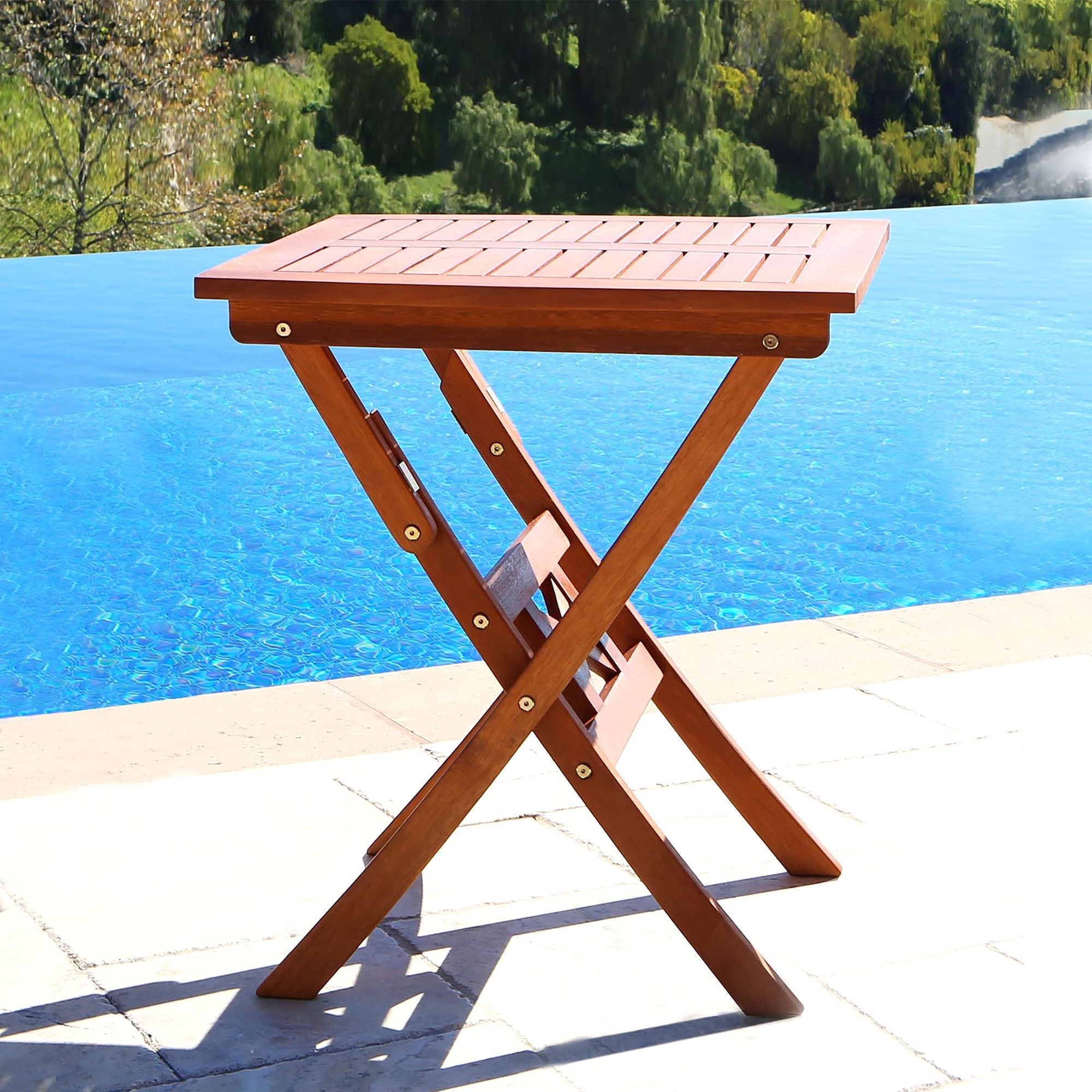 Folding outdoor bistro online table