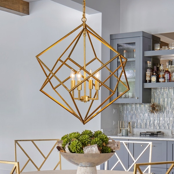 Geometric pendant light gold online