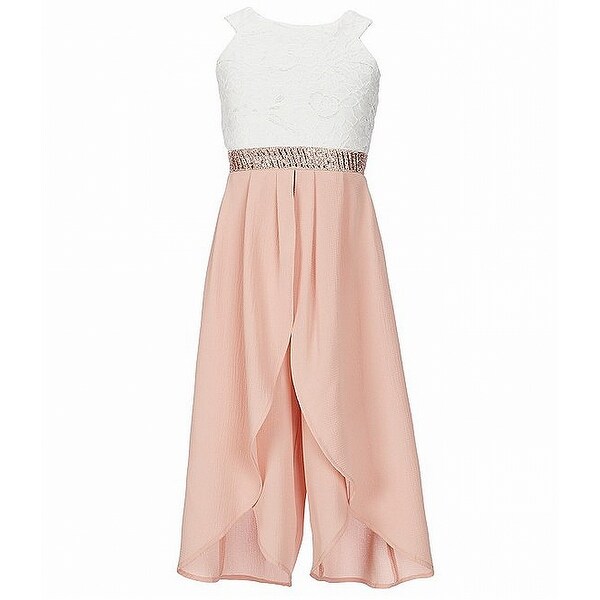 pink and white jumpsuit