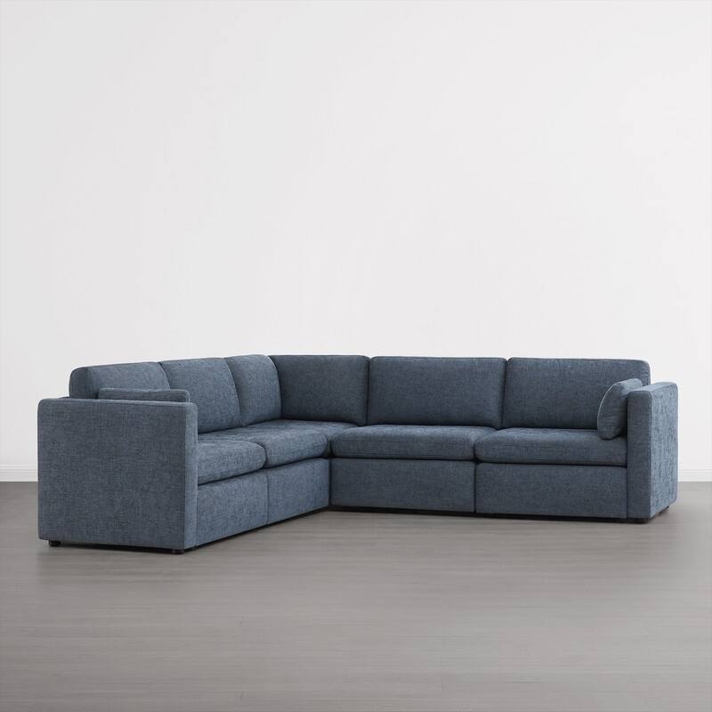 Spruce & Spring Mia Oversized Modular Sectional Fabric Sofa Set