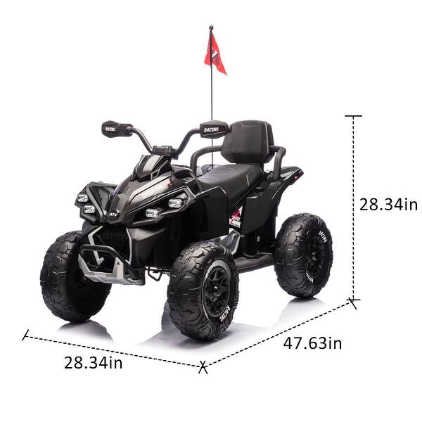 dimension image slide 0 of 2, 24V Kids Ride On Electric XXXL ATV W/parents Control