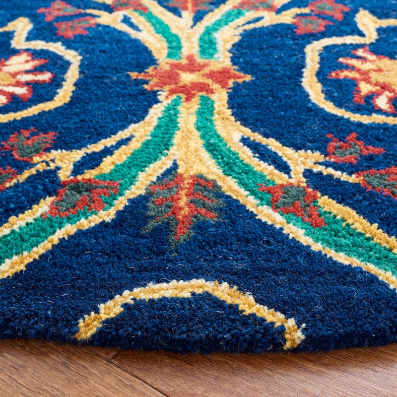 SAFAVIEH Handmade Heritage Argyle Traditional Wool Rug