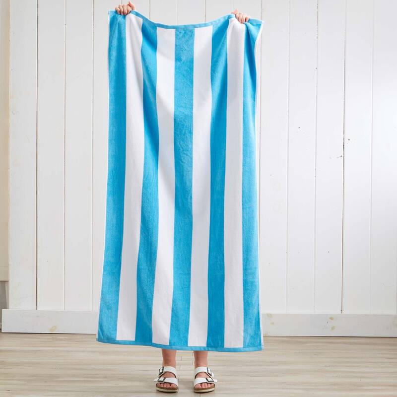 Linery & Co. Cotton Stripe Beach Towel, 4 Pack - 30" x 60"