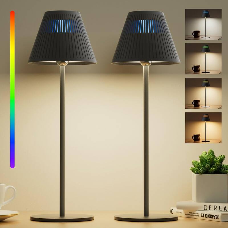 Honeywell Rechargeable LED wireless table Lamp 4 Colors 9 RGB Touch Dim​​ bedside night light