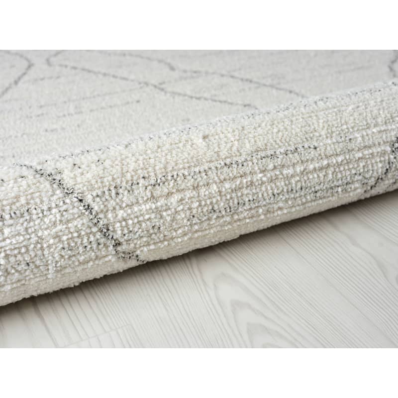 Terra by Obeetee Wilds Crosshatch Natural Rug