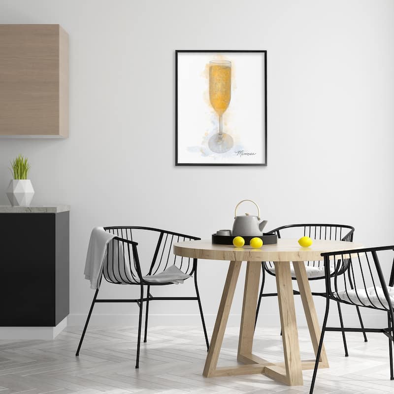 Stupell Gleaming Mimosa Glass Framed Giclee Art Design By Matthew Piotrowicz
