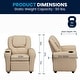 preview thumbnail 11 of 189, Contemporary Kids Recliner with Cup Holder and Headrest - 24"W x 21.5" - 36.5"D x 27"H