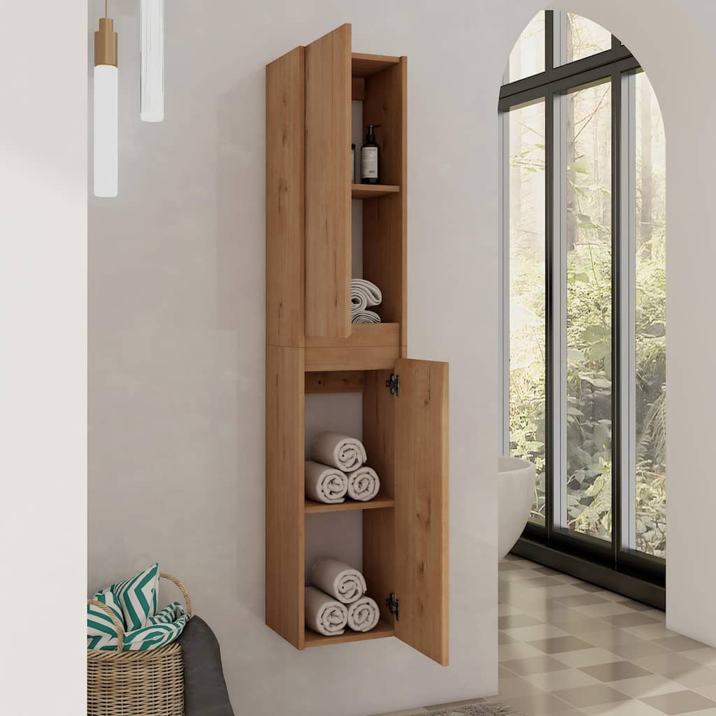 Malwee 12"/36" Bathroom Cabinet Wall Mounted Storage, Bathroom Medicine Cabinet with Soft Close Door and Shelf Over The Toilet