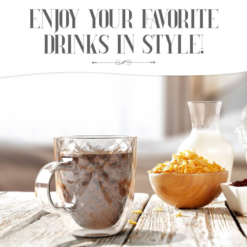 Elle Decor Set of 2 Insulated Coffee Mugs