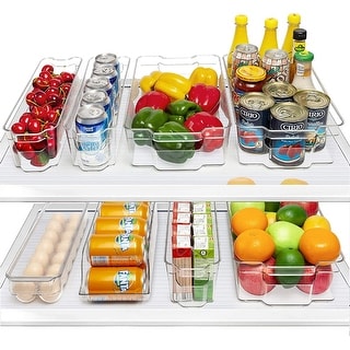 Sorbus Multi-Size/Type/Pack Clear Bin Organizer Set for Kitchen, Fridge and Pantry
