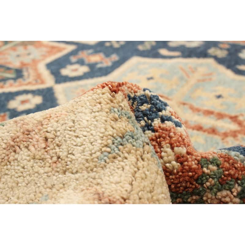 ECARPETGALLERY Hand-knotted Jules Serapi Dark Blue Wool Rug - 5'5 x 7'10