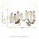 preview thumbnail 39 of 77, Glitzhome 12pcs Resin Christmas Multi/ Blue/ Ivory Nativity Figurines Set