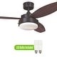 preview thumbnail 27 of 42, Westinghouse Alloy 52-Inch Indoor Ceiling Fan with LED Light Kit