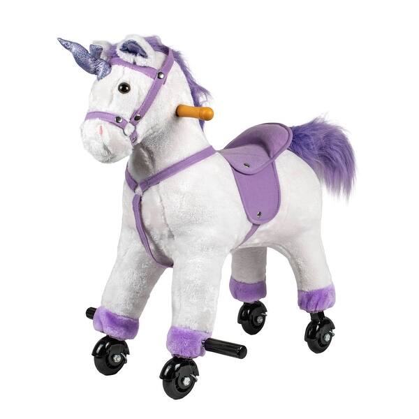 slide 2 of 5, Walking Unicorn White with Sound