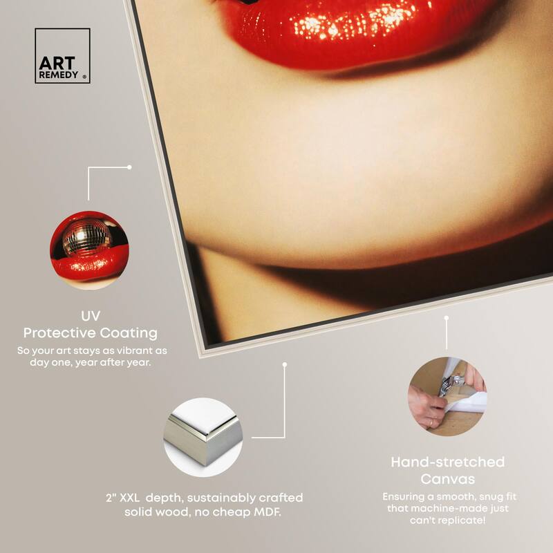 Disco Lips Canvas by Art Remedy