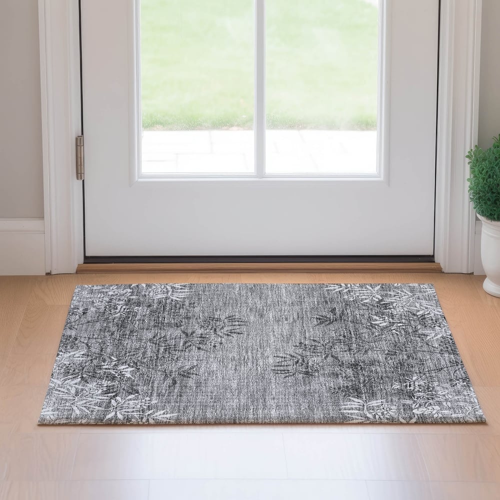 Premium Washable Super Soft Floral Imprints Mayfield Rug
