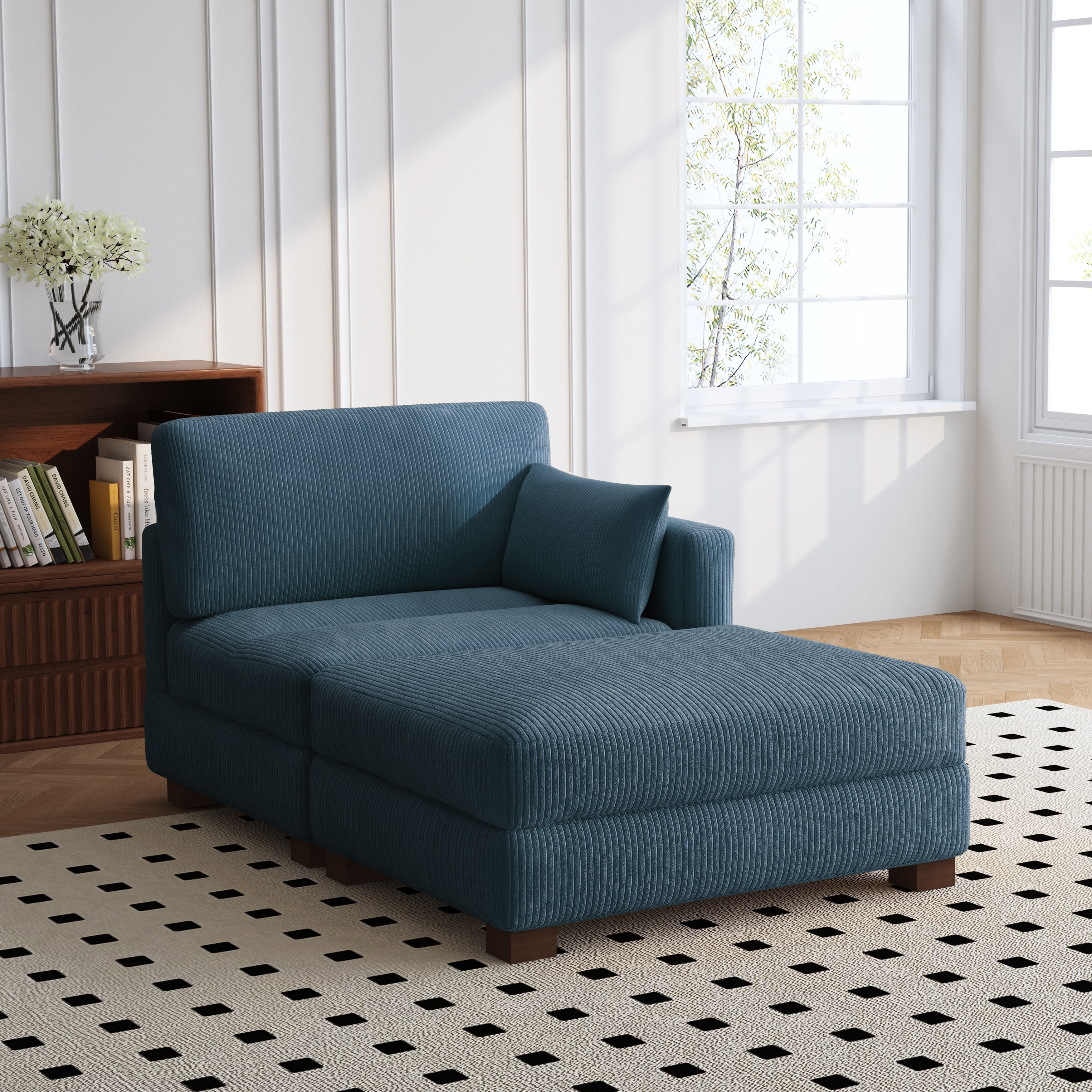 Modern Chaise Lounge Modular Sectional Sofa