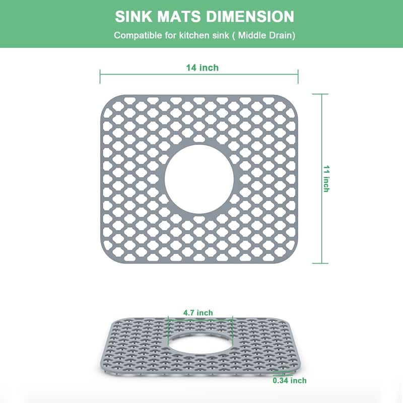 Silicone Sink Mat Sink Protectors for Kitchen Sink