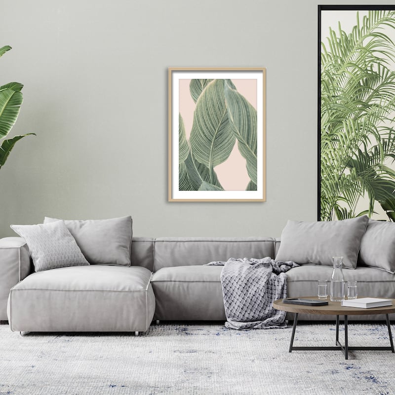 "Calla Leaf" Framed Print Wall Art by Kathrin Pienaar
