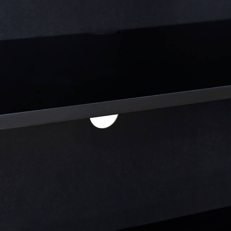 Sideboard with Open Storage and Adjustable Shelves