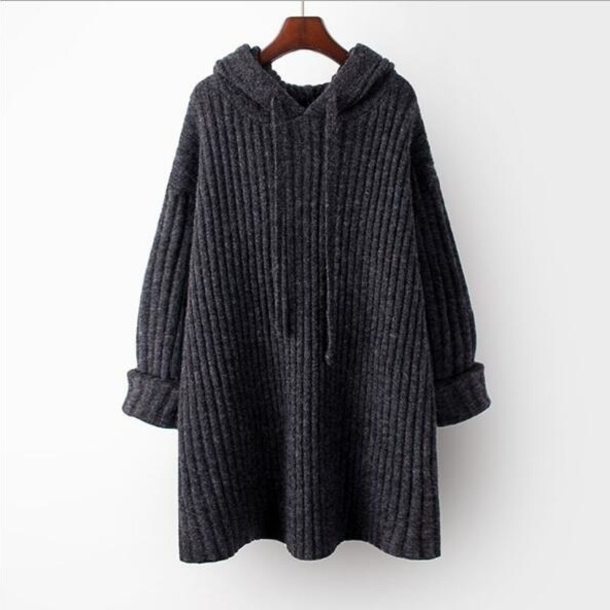 womens hooded sweater coat
