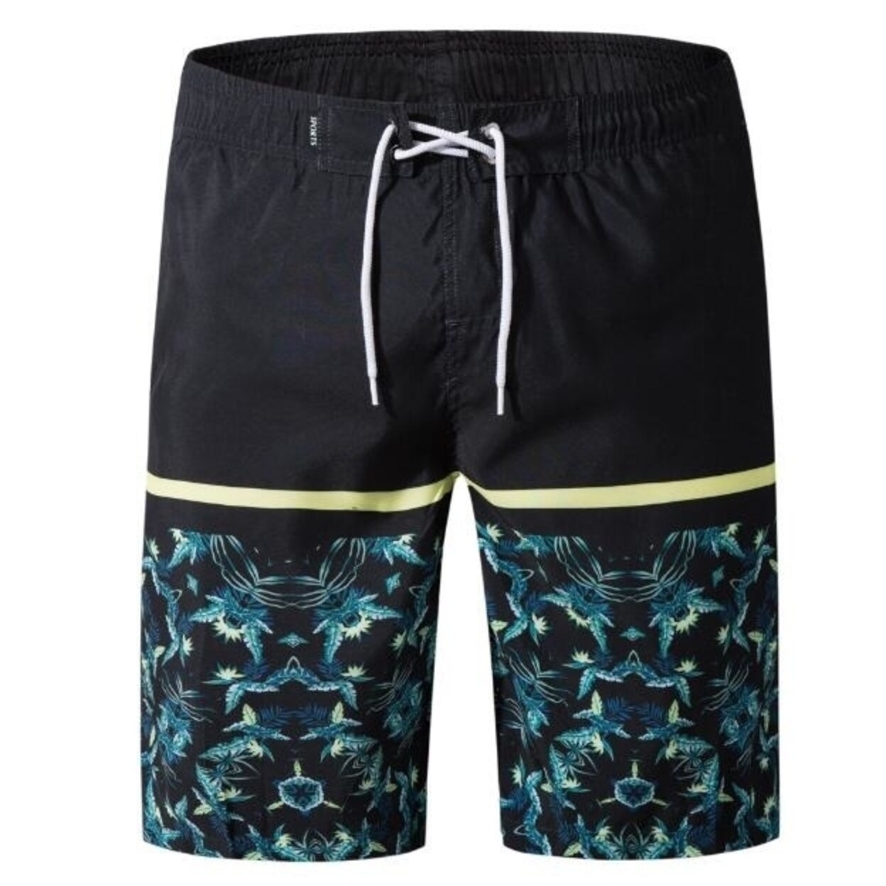 Men/'s Swim Trunks Quick Dry Board Shorts Colorful Stripe Swimming Shorts