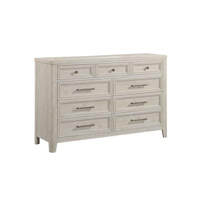 Carlson Pine 9-Drawer Dresser, Washed Linen