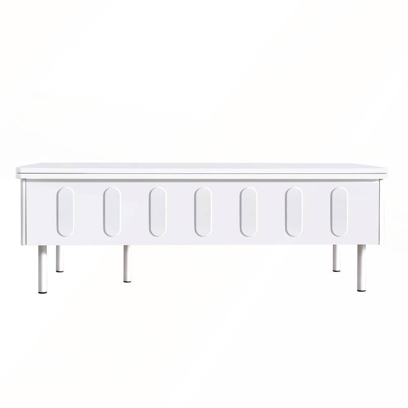 Modern Lift-Top Coffee Table with 2 Drawers
