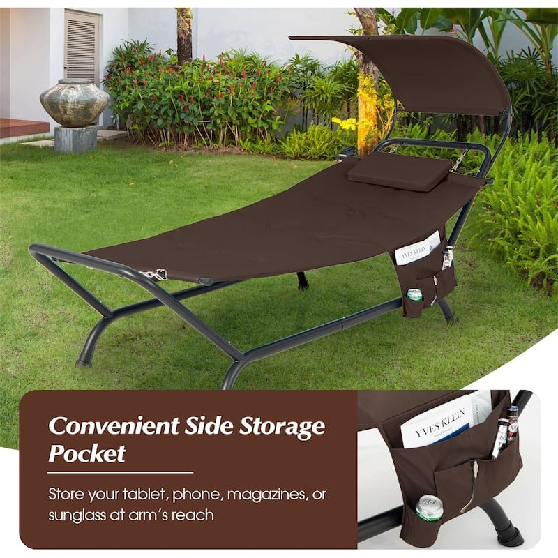 Patio Hanging Chaise Lounge Chair