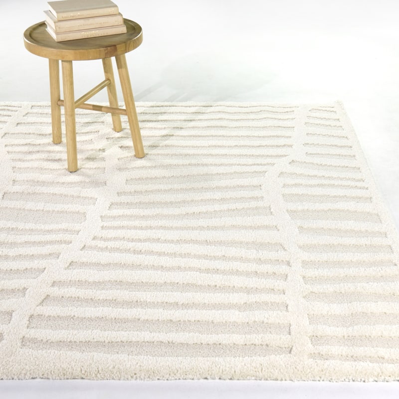 Calliope Modern Textured Area Rug - Cream - 7'10" x 10'