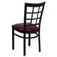 preview thumbnail 22 of 25, Window Back Metal Restaurant Chair - 16.75"W x 20"D x 36.5"H - 16.75"W x 20"D x 36.5"H