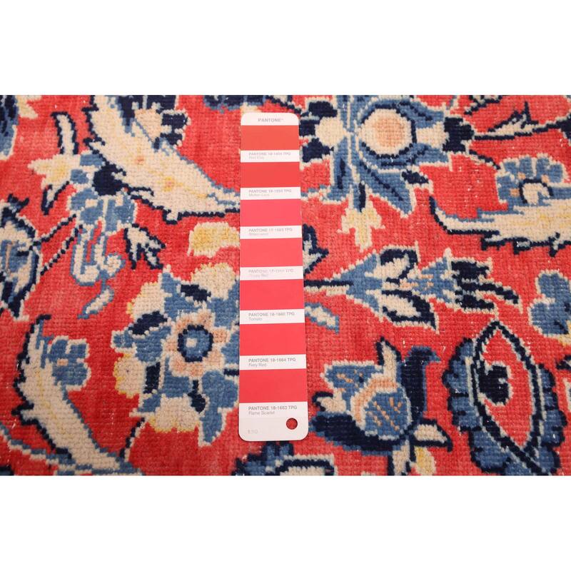 ECARPETGALLERY Hand-knotted Kayseri Vintage Red Wool Rug - 7'1 x 10'8